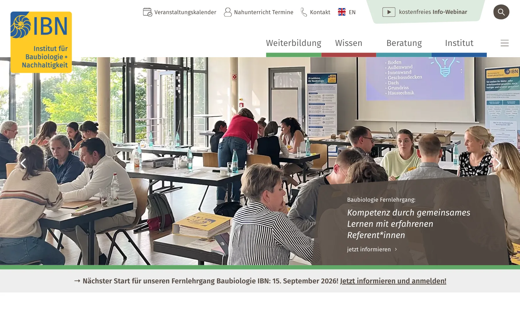 IBN – Startseite, für gesunde Lebensräume