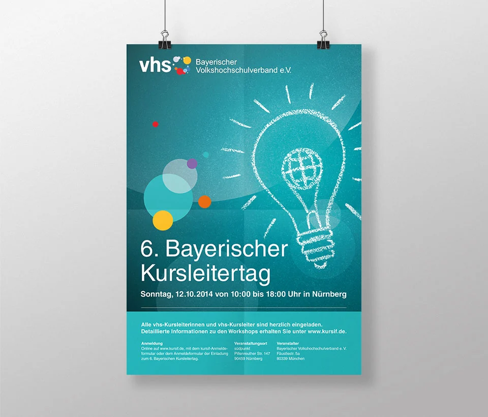 Plakat zum Bayerischen Kursleitertag