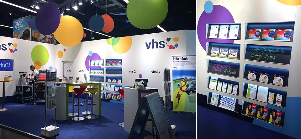 Messestand, Detail