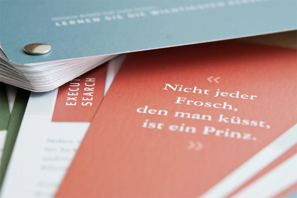 Fächer, Innenseite mit Zitat
