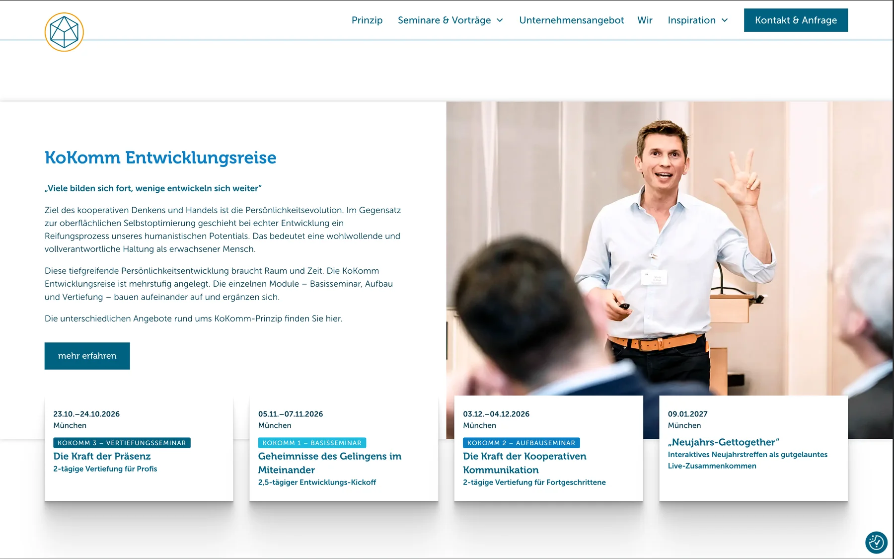 KoKomm – Entwicklungsreise mit Seminarterminen