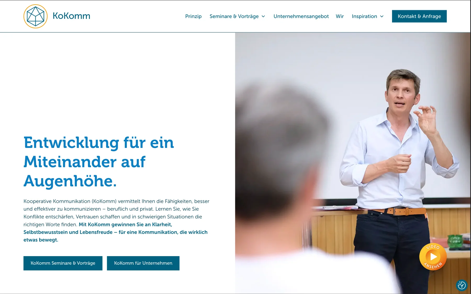 KoKomm – Startseite, Entwicklung für ein Miteinander auf Augenhöhe