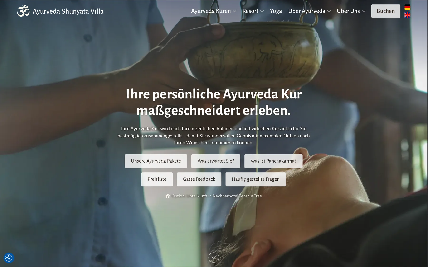 Ayurveda Shunyata Villa – Ayurveda-Kuren, maßgeschneidert erleben