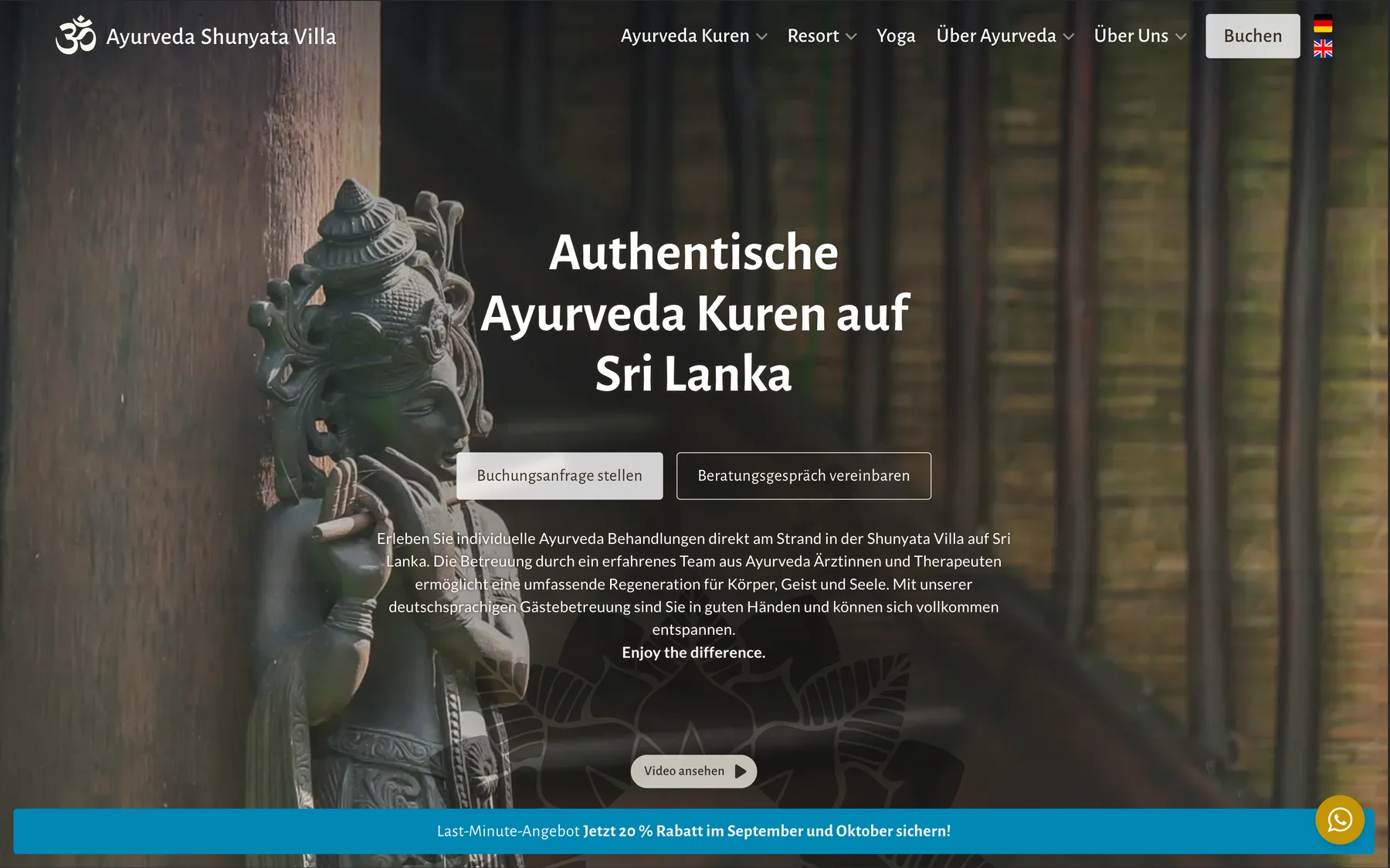 Ayurveda Shunyata Villa – Startseite, authentische Ayurveda-Kuren auf Sri Lanka