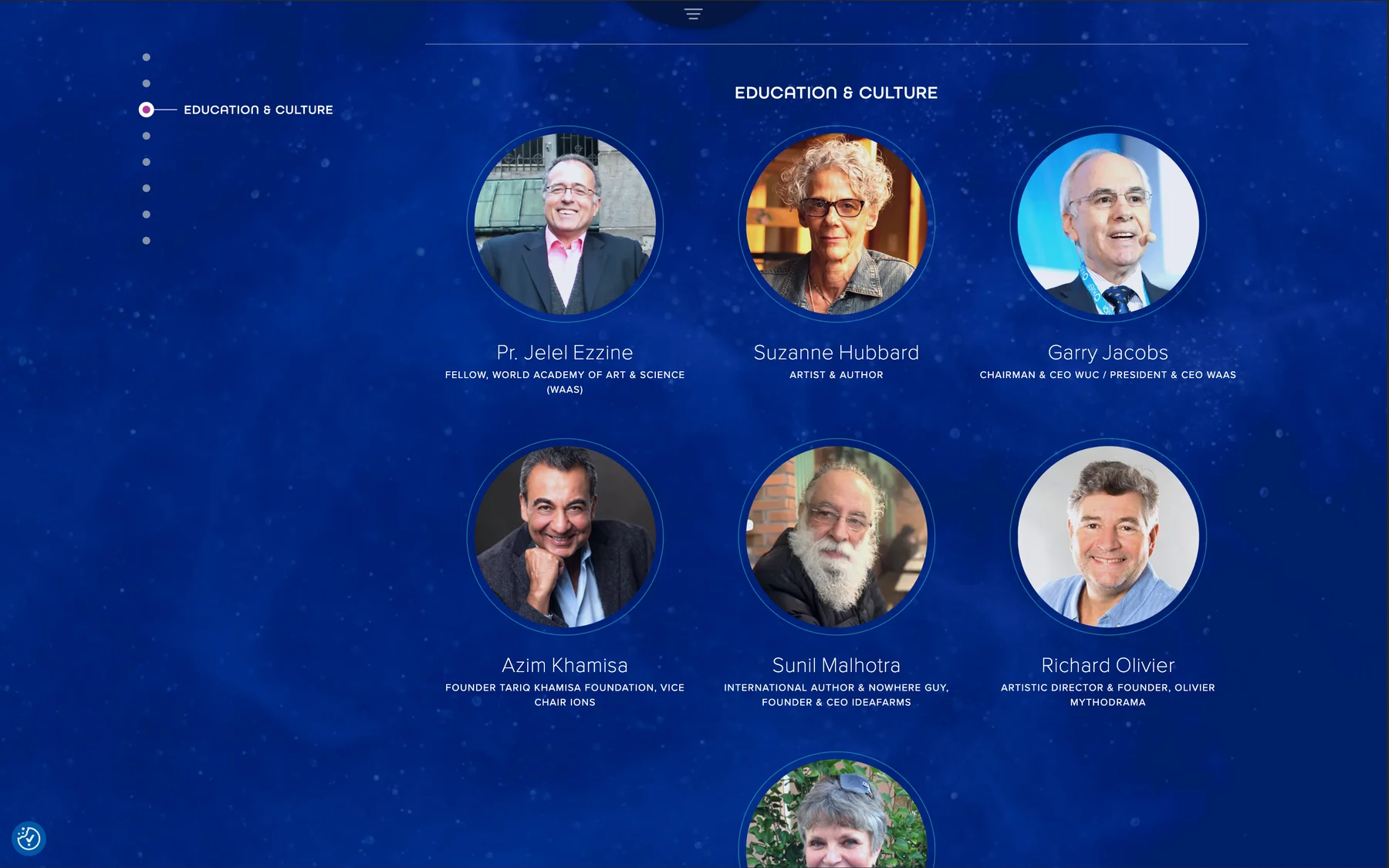 Synchronistory – Party Planners and Supporters, Education & Culture