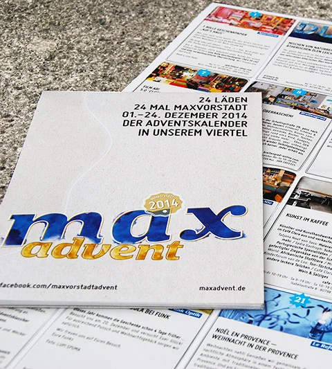max advent – Stadtteilfest, Flyer