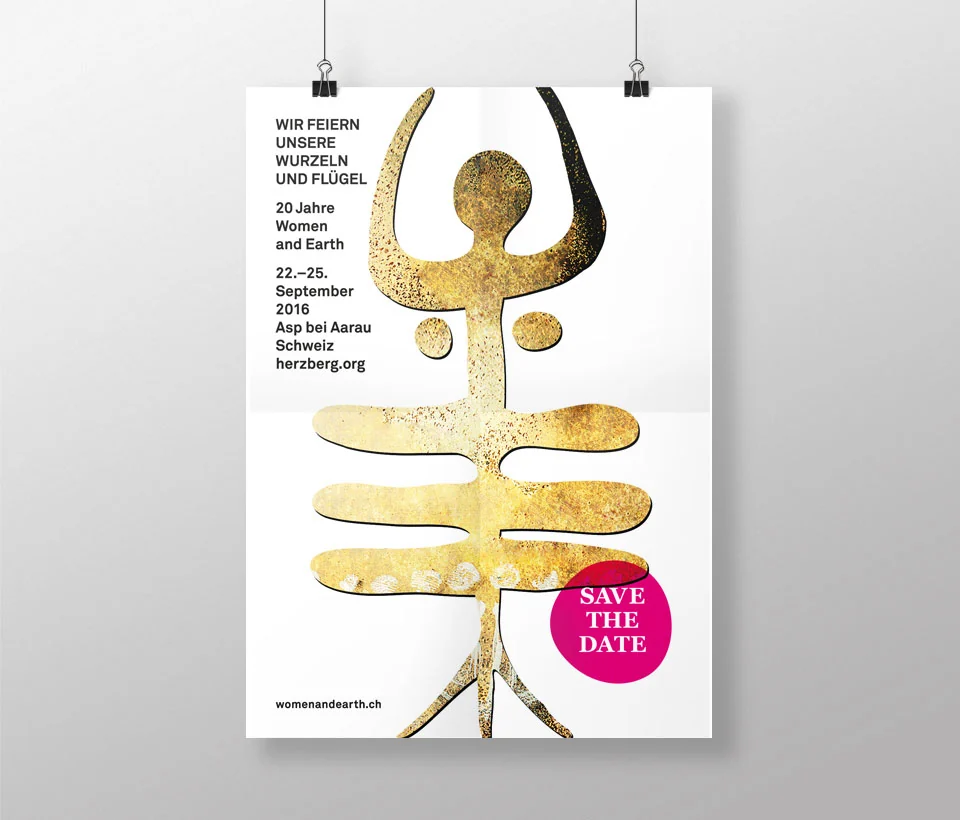 Festivalplakat, hängend